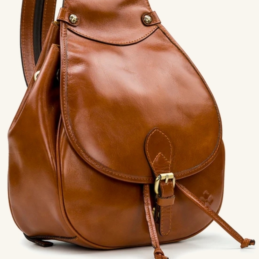 Patricia Nash Brown Leather Backpack